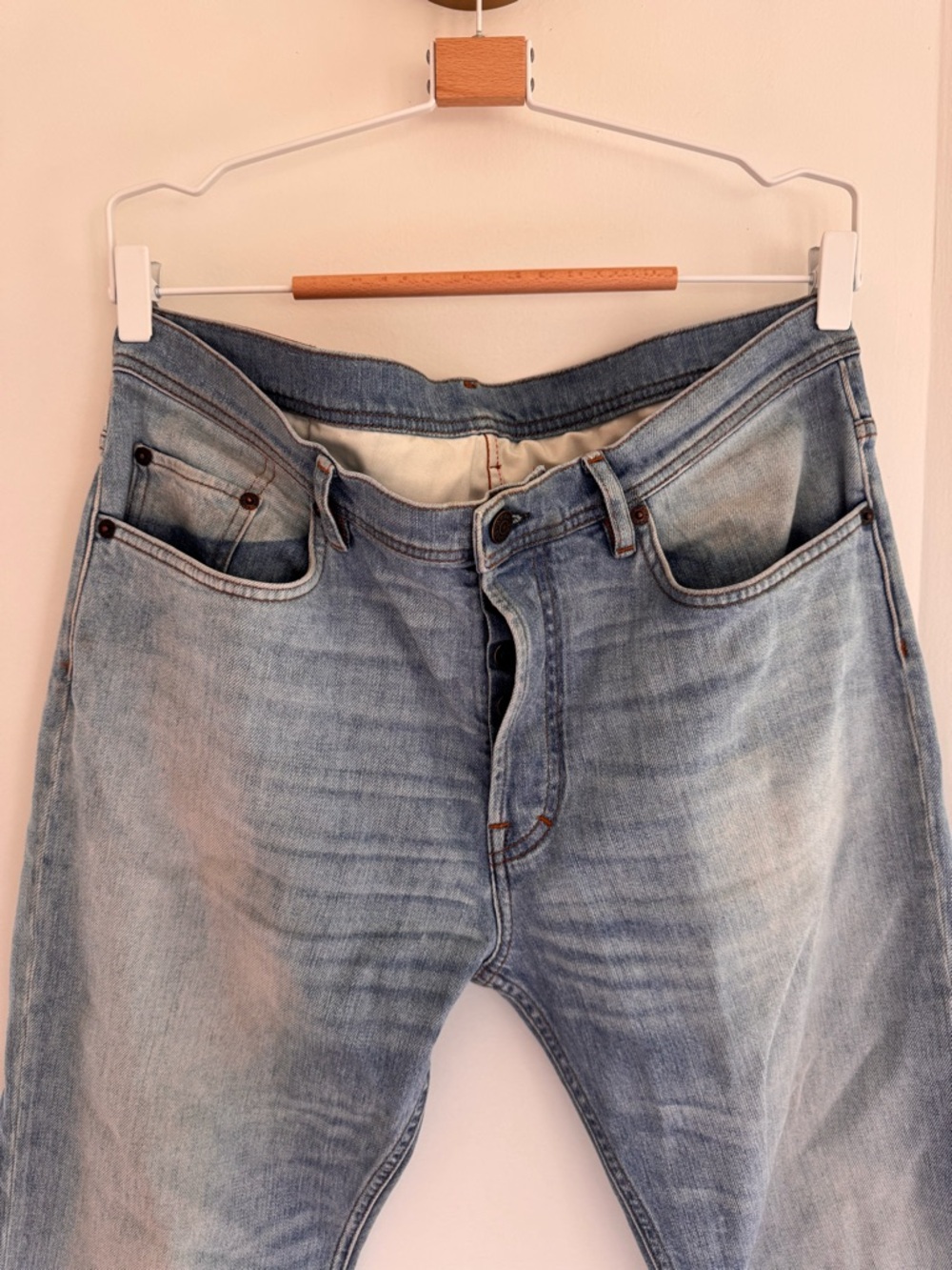 ACNE STUDIOS River jeans Powder Blue 34/32 mens - Picture 7 of 8